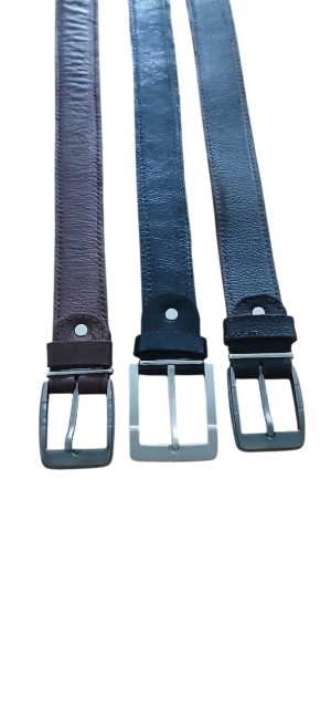 Ceinture en cuir tricolore