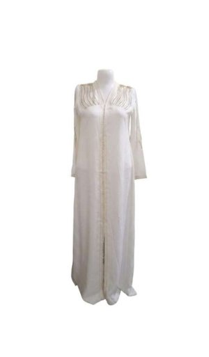 Caftan de mariée blanc