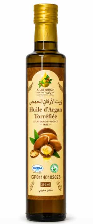 Huile d’argan alimentaire torréfiée