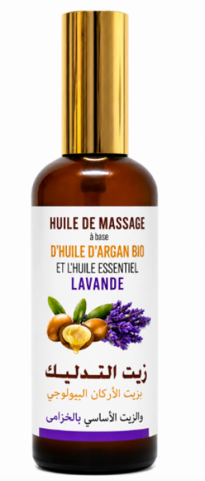 Huile de massage lavande