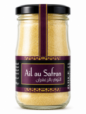 ثوم مطحون بالزعفران