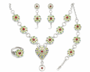 Parure amazighe « Ensemble Warda-coeur »